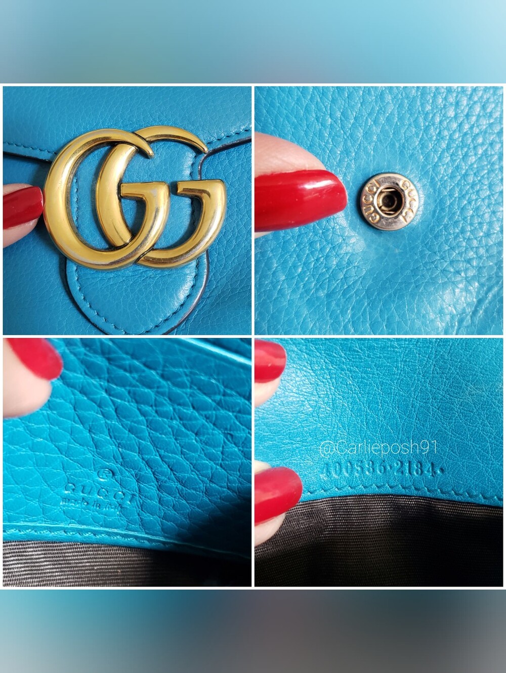Authentic Pre-owned Gucci Marmont GG Long Flap Wallet - Picture 15 of 16